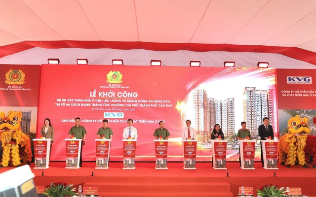 Chính thức khởi công dự án nhà ở xã hội cho lực lượng công an nhân dân tại Cần Thơ